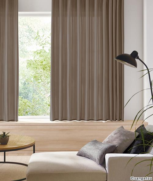 カーテン＆シェード サンゲツ AC Plain AC2309〜2311 厚地＋レース お買い得セットプラン SS仕様(スタンダード)約2倍ヒダ 幅300x高さ160cmまで カーテン＆シェード サンゲツ AC Plain AC2309〜2311 厚地＋レース