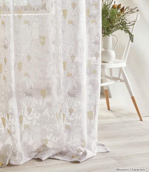 リーシャンさん専用　ムーミン柄カーテン 日本製 ムーミン カーテン ムーミン谷の地図(ムーミンダニノチズ) 幅