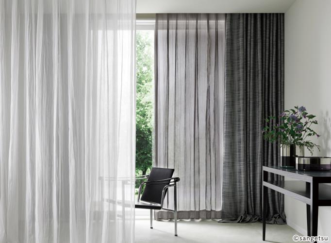 【オーダーカーテン】２４ サンゲツのSTRINGS（2024）、ストリングス・Design Sheerのオーダー