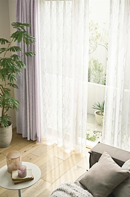 シンコール・レース・リーフのオーダーカーテンならカーテンワオへ