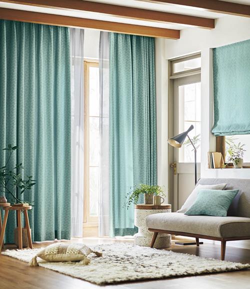 新品未使用 オーダーカーテン 片開き シンコール ブルー シンコール・ブルー色のオーダーカーテンならカーテンワオへ（4ページ）