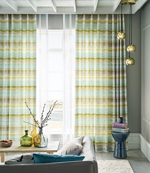 Green ☆ bell様オーダー品 カーテン 1級遮光 リーフ柄 巾101cm〜150cm/丈40cm〜135cm