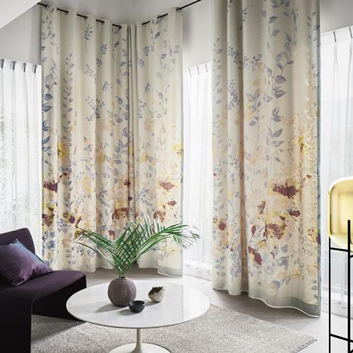 スミノエ・リーフ刺繍・　カーテン スミノエ・リーフのオーダーカーテンならカーテンワオへ