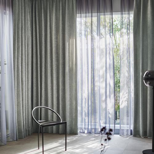 スミノエ(クーカン)のグレーのオーダーカーテン 楽天市場】オーダーカーテン レースカーテン スミノエ【D-8390