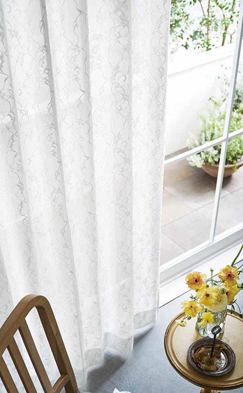 リリカラ・レース・リーフのオーダーカーテンならカーテンワオへ