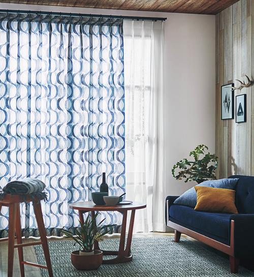 川島織物・パープル色のオーダーカーテンならカーテンワオへ