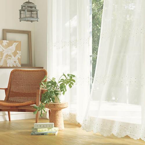 フラワー・裾ししゅうのオーダーカーテンならカーテンワオへ（1ページ）